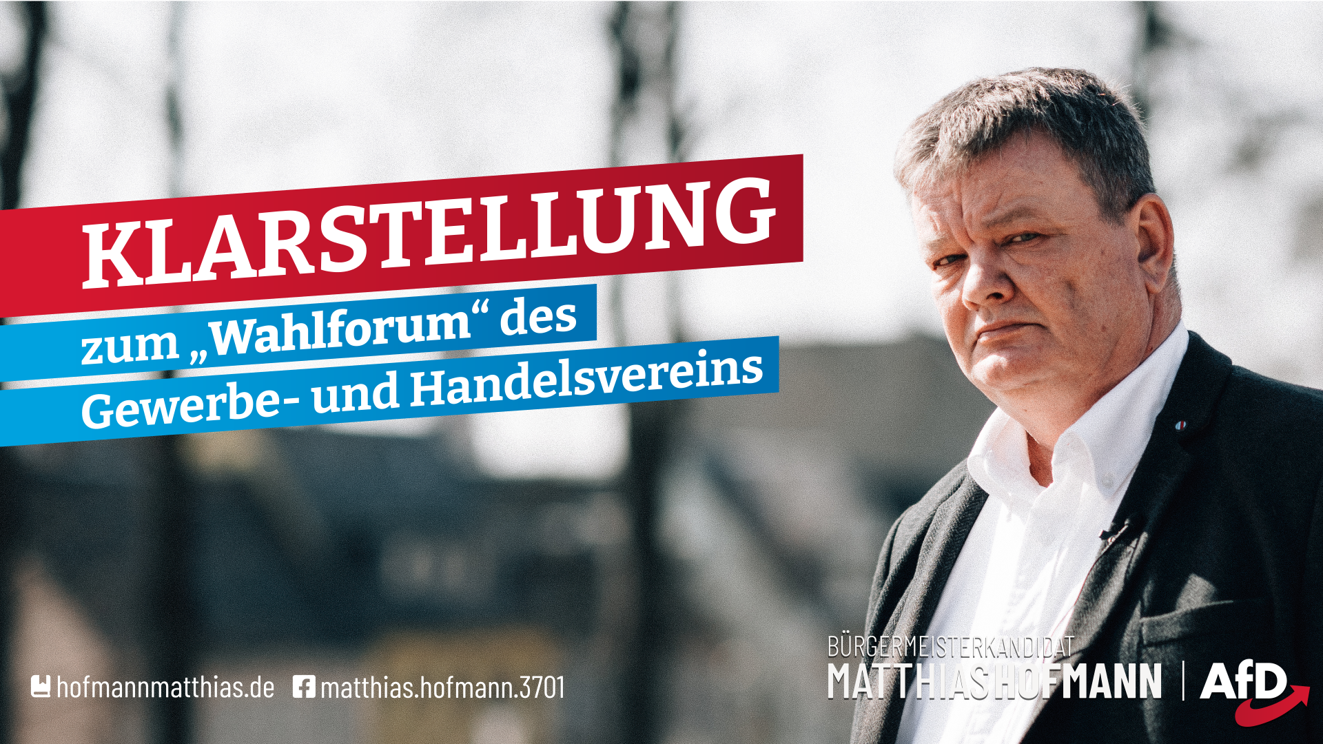 Matthias Hofmann AfD Bürgermeisterkandidat